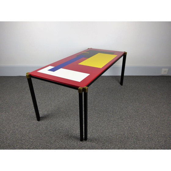 Image 1 of Table basse vintage à motifs géométriques, 1960