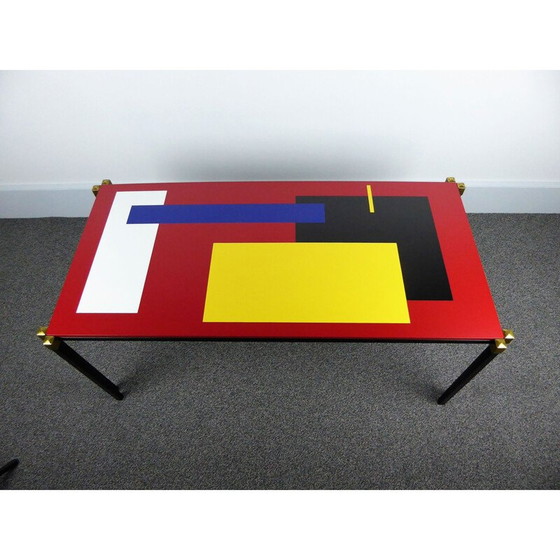 Image 1 of Table basse vintage à motifs géométriques, 1960