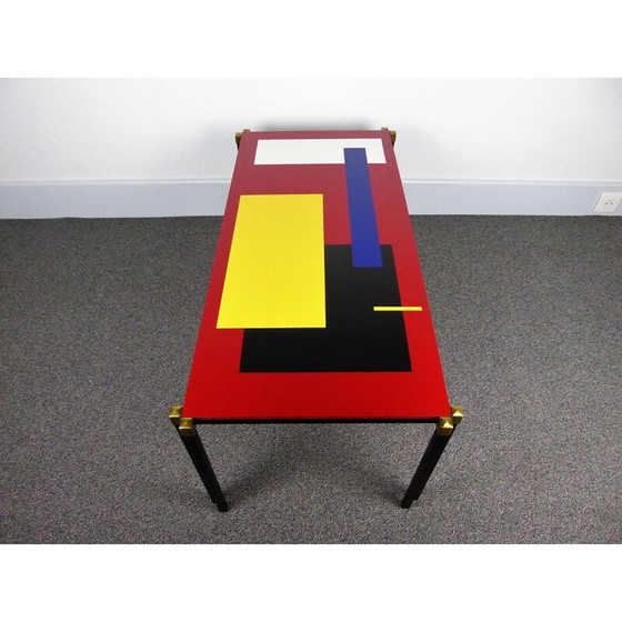 Image 1 of Table basse vintage à motifs géométriques, 1960