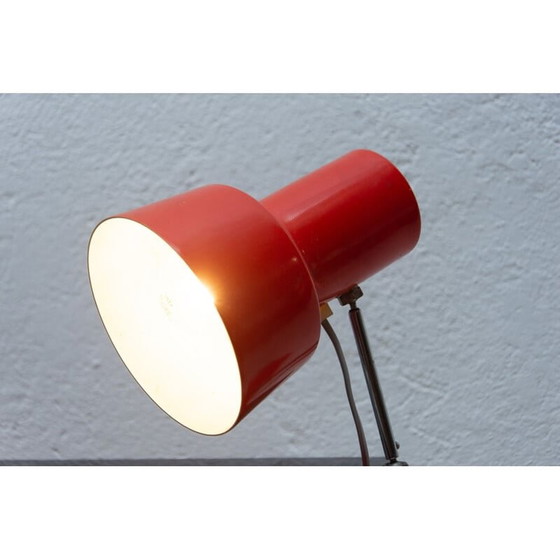 Image 1 of Lampe de table rouge du milieu du siècle par Josef Hurka, 1960s