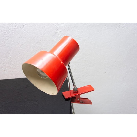 Image 1 of Lampe de table rouge du milieu du siècle par Josef Hurka, 1960s