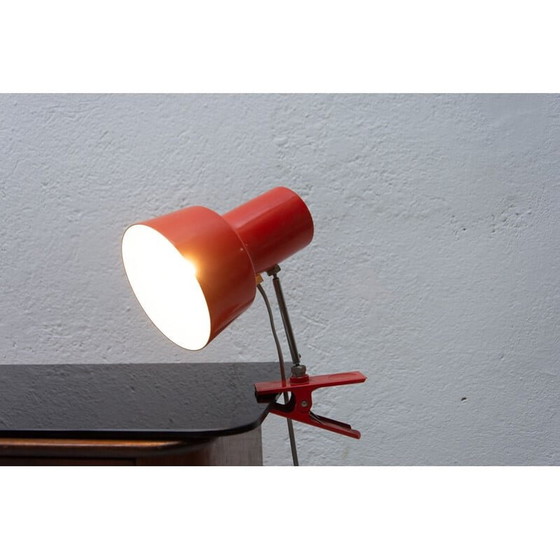 Image 1 of Lampe de table rouge du milieu du siècle par Josef Hurka, 1960s