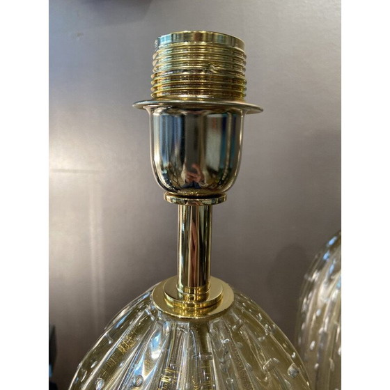 Image 1 of Paire de lampes Toso en verre de Murano 1980