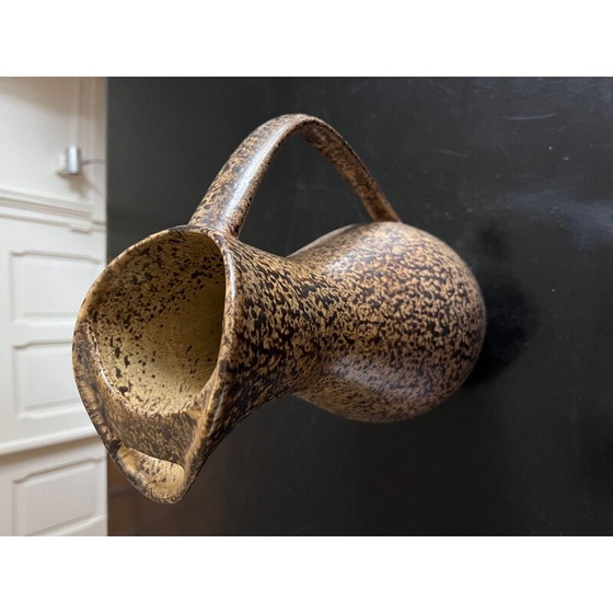 Image 1 of Pichet vintage des potiers de l'Abbaye de Salins, 1970