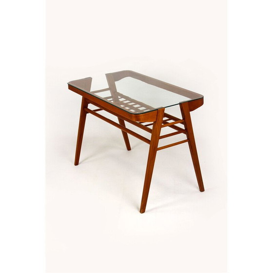 Image 1 of Table basse vintage en bois par František Jirák, Tchécoslovaquie années 1960