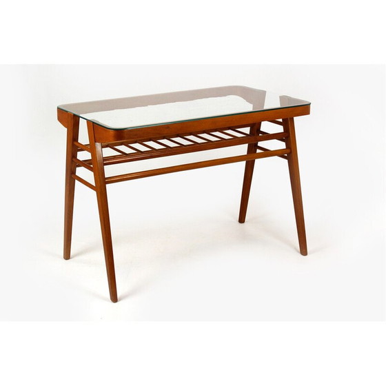 Image 1 of Table basse vintage en bois par František Jirák, Tchécoslovaquie années 1960