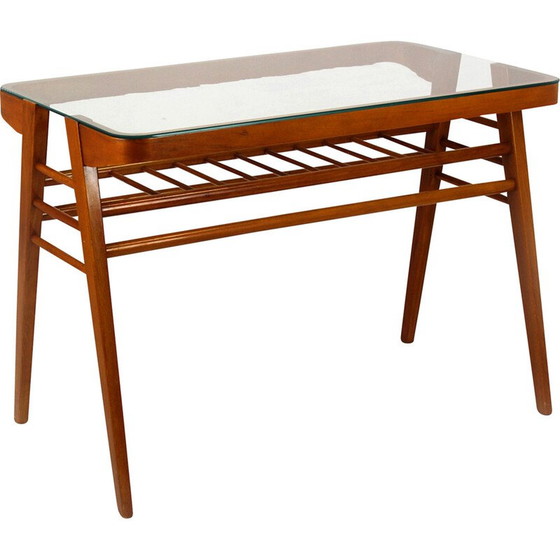 Image 1 of Table basse vintage en bois par František Jirák, Tchécoslovaquie années 1960