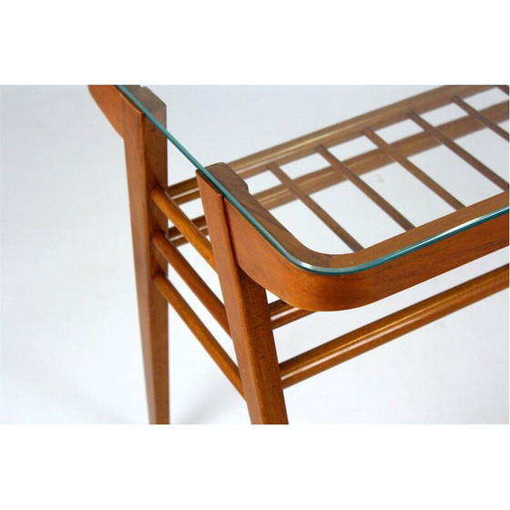 Image 1 of Table basse vintage en bois par František Jirák, Tchécoslovaquie années 1960