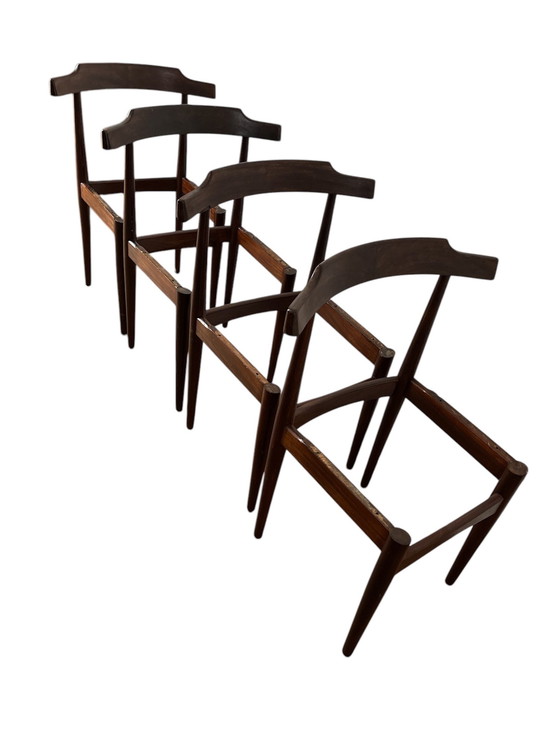 Image 1 of 4x Chaises Hans Olsen Frem Rølje