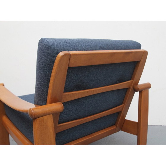 Image 1 of Fauteuil vintage en bleu foncé - années 1960