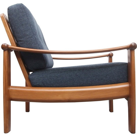Image 1 of Fauteuil vintage en bleu foncé - années 1960