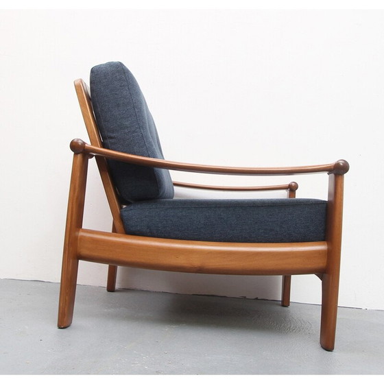 Image 1 of Fauteuil vintage en bleu foncé - années 1960