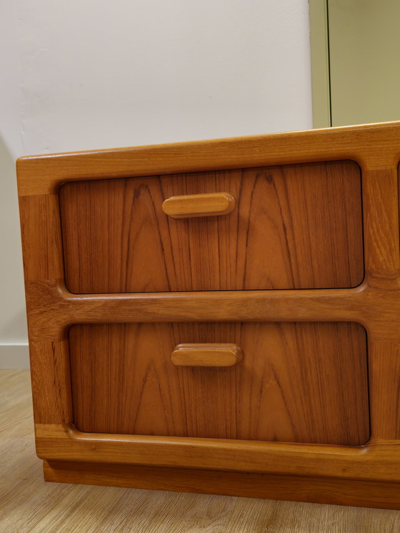 Image 1 of Vintage Silkeborg Danish Chest of Drawers Chest of Drawers Cabinet Lp Planter Cabinet Tv Storage Cabinet