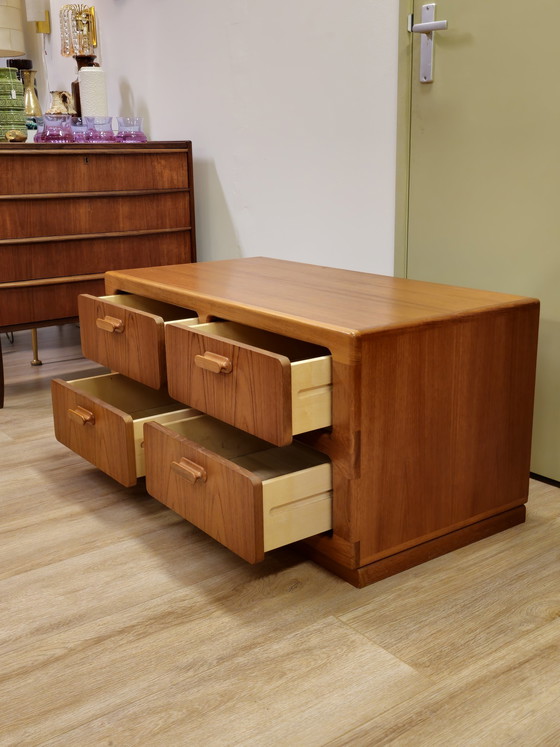 Image 1 of Vintage Silkeborg Danish Chest of Drawers Chest of Drawers Cabinet Lp Planter Cabinet Tv Storage Cabinet