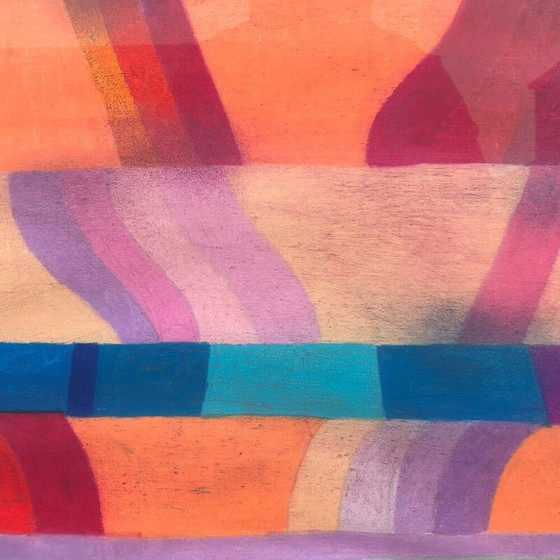 Image 1 of Peinture vintage sur papier de Bernard Myers