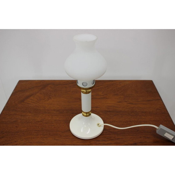 Image 1 of Lampe de table vintage en laiton, métal et verre par Drukov, Tchécoslovaquie 1970