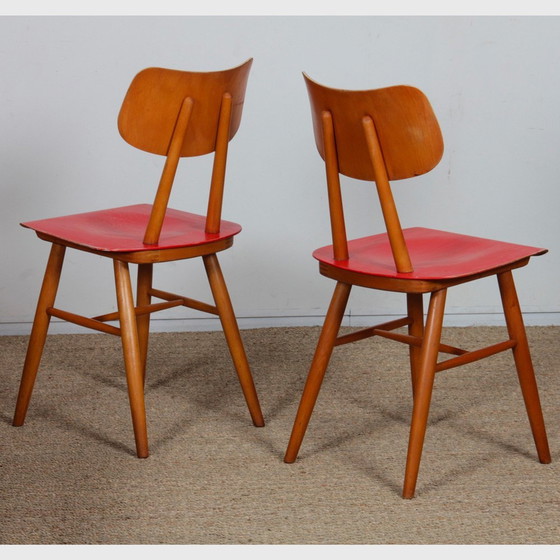 Image 1 of Paire De Chaises Produites Par Ton Dans Les Années 1960