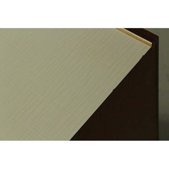 Image 1 of Table de nuit vintage en bois et formica, Allemagne 1960