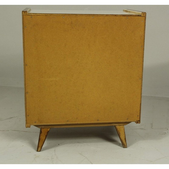 Image 1 of Table de nuit vintage en bois et formica, Allemagne 1960