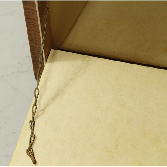 Image 1 of Table de nuit vintage en bois et formica, Allemagne 1960