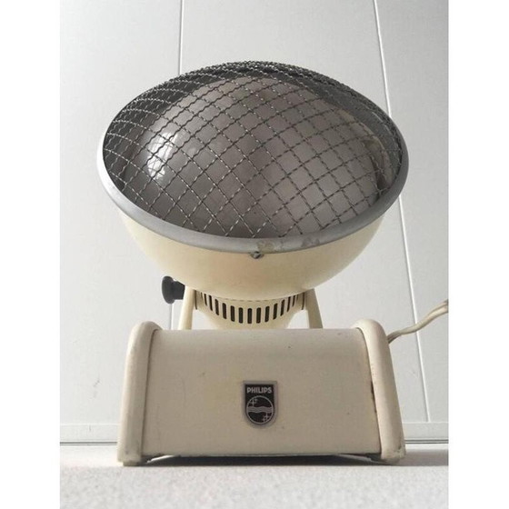 Image 1 of Lampe médicale industrielle vintage en métal beige pour Philips, Pays-Bas 1960