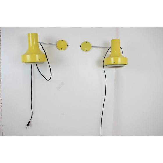 Image 1 of Paire d'appliques vintage par Josef Hůrka pour Napako, Tchécoslovaquie années 1960