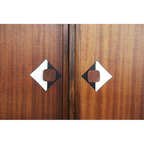 Image 1 of Planche haute vintage scandinave en bois de teck 1950s