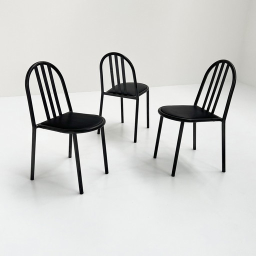 Black Seating No.222 Chair By Robert Mallet-Stevens For Pallucco Italia, 1980S