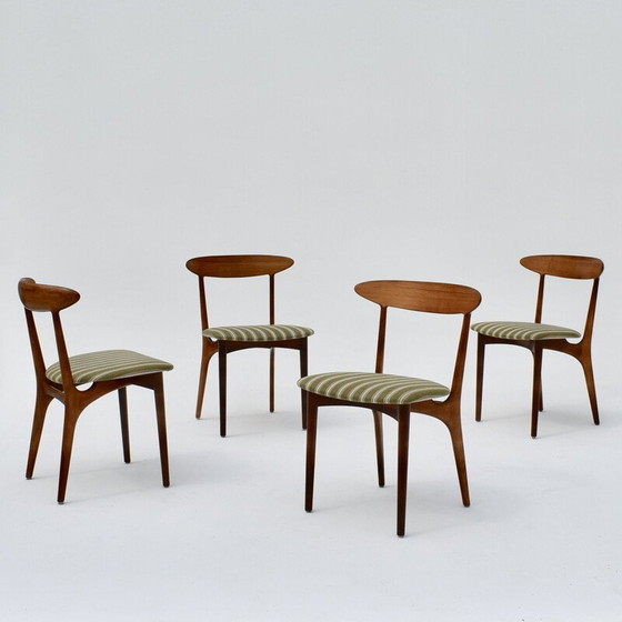 Image 1 of Ensemble de 4 chaises vintage en bois de rose par Kurt Østervig pour Brande Møbelindustri, 1956