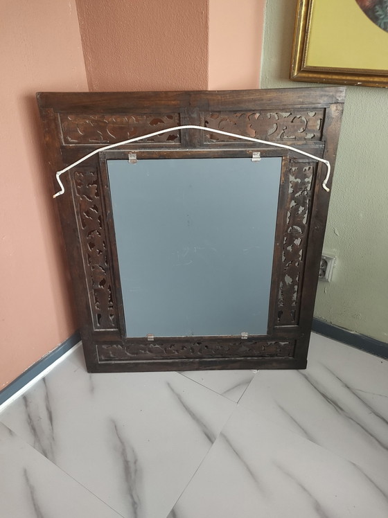 Image 1 of Miroir de fenêtre balinais