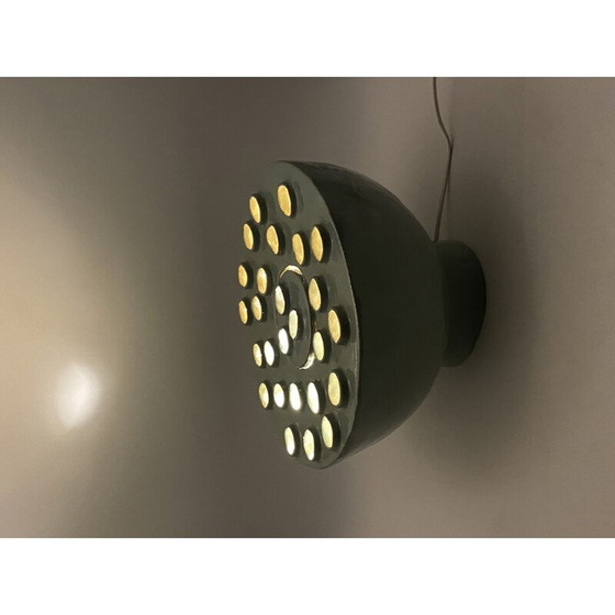 Image 1 of Lampe vintage en céramique aigue-marine, France 1980