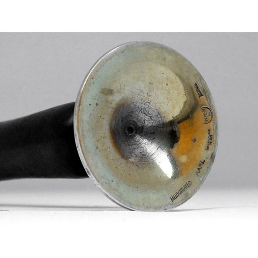 Vase tulipe vintage en bronze par Karl Hagenauer pour Whw Wien, Autriche 1930