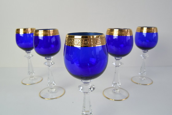 Image 1 of Ensemble de cinq verres à vin Mid Century, 1950S.