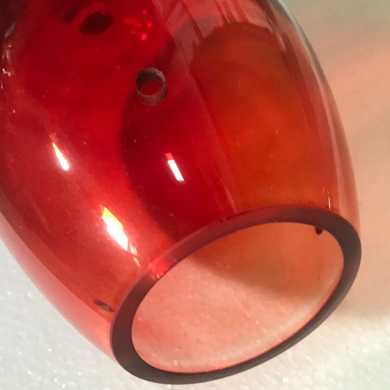 Image 1 of Suspension Vintage • Goccia Di Sangue • Verre Artisanal • Murano • 1980