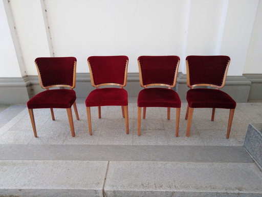 4X Chaises suédoises "Swedish Grace" From The 40S