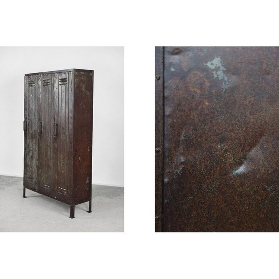 Image 1 of Armoire d'usine vintage en métal, 1950