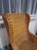 Fauteuil en rotin vintage