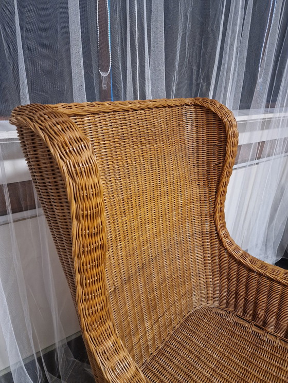 Image 1 of Fauteuil en rotin vintage