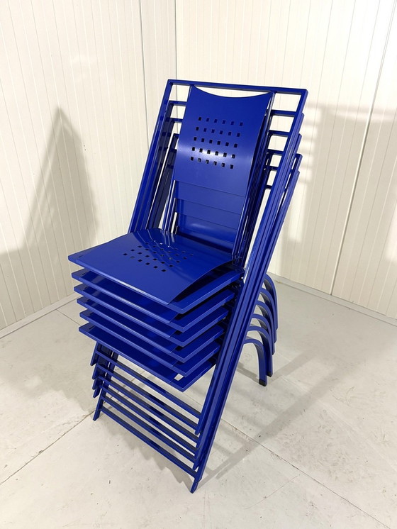 Image 1 of 6 chaises de salle à manger Sine par Karl Friedrich Förster 1980'S