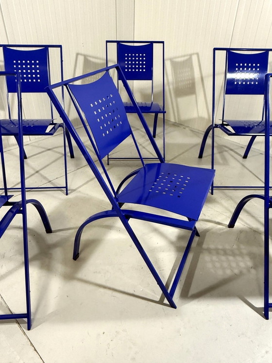 Image 1 of 6 chaises de salle à manger Sine par Karl Friedrich Förster 1980'S
