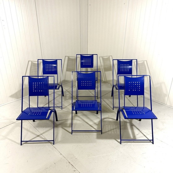 Image 1 of 6 chaises de salle à manger Sine par Karl Friedrich Förster 1980'S
