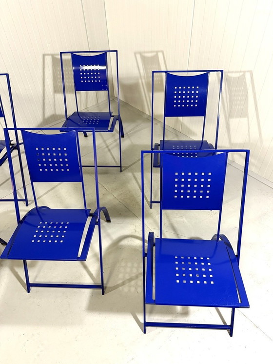 Image 1 of 6 chaises de salle à manger Sine par Karl Friedrich Förster 1980'S