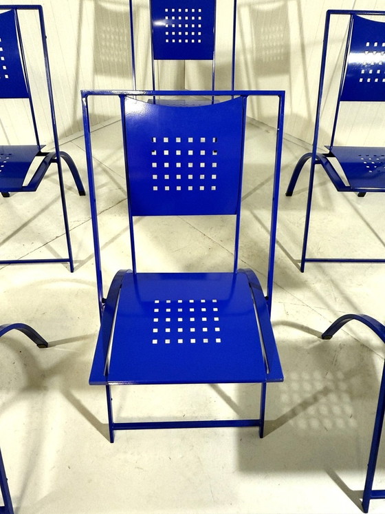 Image 1 of 6 chaises de salle à manger Sine par Karl Friedrich Förster 1980'S