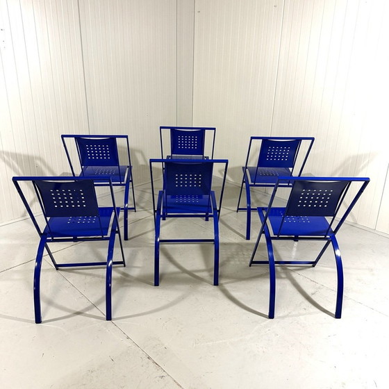 Image 1 of 6 chaises de salle à manger Sine par Karl Friedrich Förster 1980'S