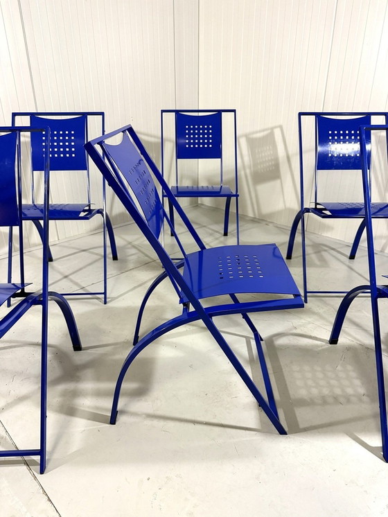 Image 1 of 6 chaises de salle à manger Sine par Karl Friedrich Förster 1980'S