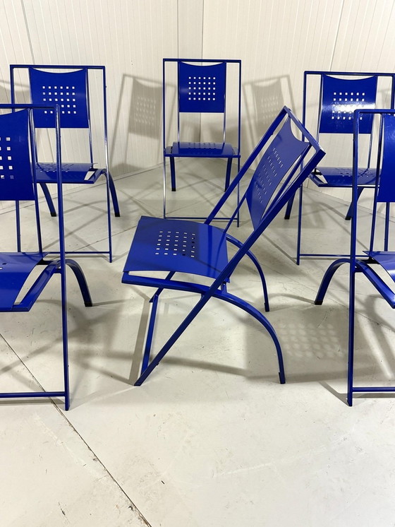 Image 1 of 6 chaises de salle à manger Sine par Karl Friedrich Förster 1980'S
