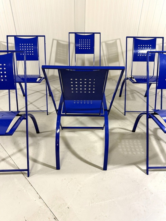 Image 1 of 6 chaises de salle à manger Sine par Karl Friedrich Förster 1980'S