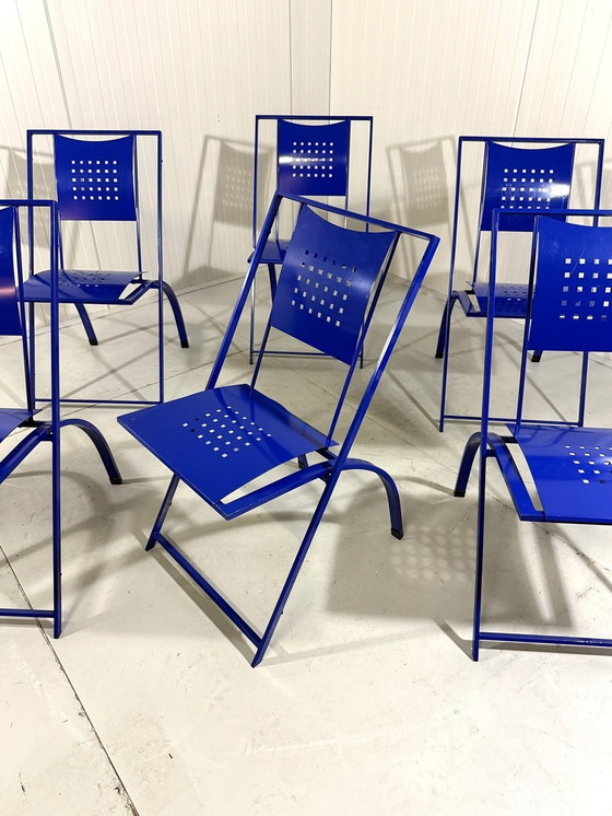 Image 1 of 6 chaises de salle à manger Sine par Karl Friedrich Förster 1980'S