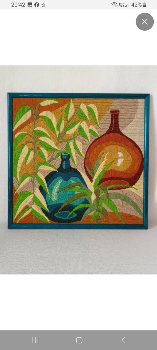 Tapisserie En Laine Vintage Geneviève Salivanof