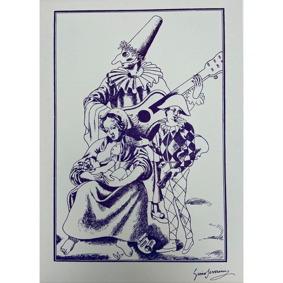 Image 1 of Lithographie vintage de Gino Severini